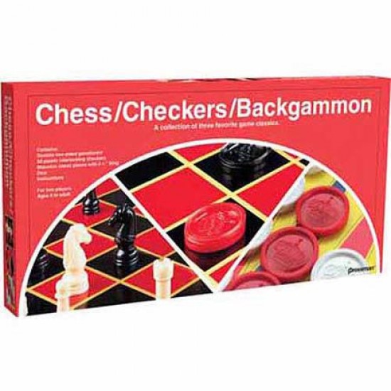 JT-501-10 Multi-jeux Échecs-Dames-Backgammon